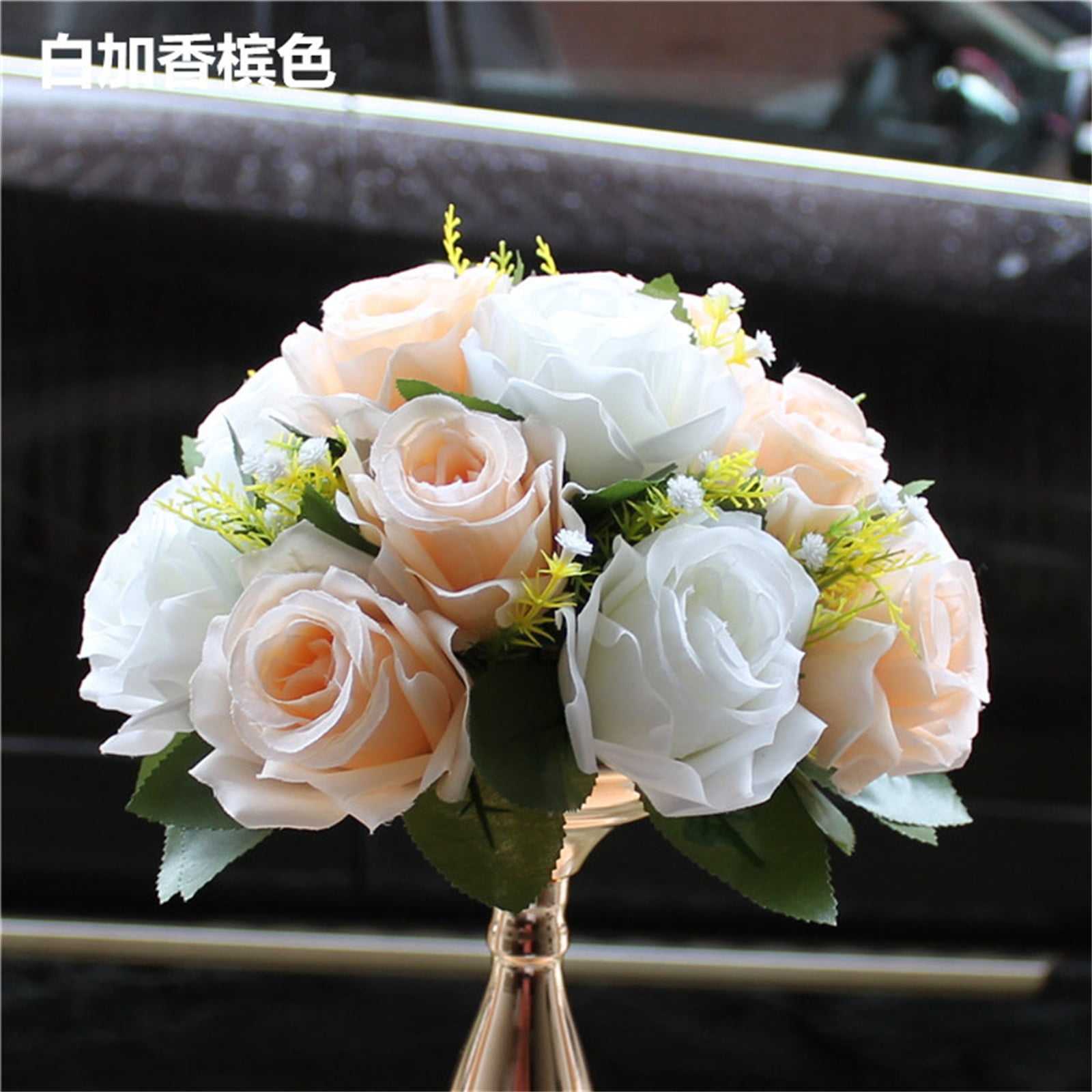 Artificial Peonies Flowers 2 Pcs Silk Fake Peony Flowers Elegant Artificial Peony Decoration for Home Wedding Party Vase Table Centerpiece Arrangement Home Kitchen