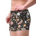 thumbnail image 2 of Gukieu Floral Insects Print Men's Boxer Briefs, High Elastic Moisture Wicking Boxer Briefs Underwear-Medium, 2 of 5