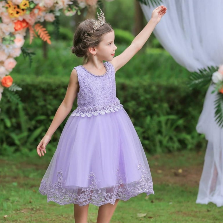 Big girls store purple dress