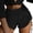 Black, variant on HNMKIU Swimming Shorts for Women Women Mesh Beach Bikini Wraps Ruffle Shorts Cover Up Drawstring Pants for Swimwear Set High Waisted Bikini Bottoms Black,L
