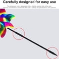 thumbnail image 4 of Sparkly Rainbow Pinwheels, Reflective Wind Spinner for Yard and Garden, Effective Bird Repellent Durable Construction, Easy To Install Plastic Rainbow Windmill for Lawn Patio (10 Pcs), 4 of 6