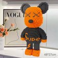 thumbnail image 3 of Bloques de construcción Bearbricks, juguetes, osito gigante, violencia fluida, modelo de oso, ladrillos constructores, juguetes, novela, regalos para el día de San Valentín para niños, 3 of 5