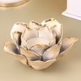 thumbnail image 3 of Clispeed 1Pack Artistic Design Tea Light Holders Decorative Metal Golden for Garden Yard and Balcony, 3 of 5