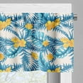 thumbnail image 3 of Ambesonne Tropical Window Valance, Exotic Leaf Monstera Palm, 54" X 12", Earth Yellow Blue, 3 of 5