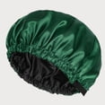 thumbnail image 3 of Double Layer Silk Sleep Cap for Long Hair - Adjustable Satin Bonnet with Button, Hair Protection for Night, Curls & Frizz Control, Khaki, 3 of 6