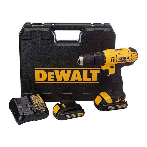 Taladro Percutor Atornillador de Impacto DeWalt 20v 2 Baterias Liti Dcd776c2