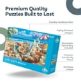 thumbnail image 3 of Rompecabezas Theo's Puzzles Lazy Cats Beach 1000 piezas, 3 of 6