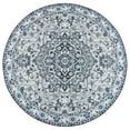 thumbnail image 3 of DweIke Traditional Vintage Overdyed Retro Accent Rug,Non-Slip Boho Ethnic Retro Non-Shedding & Easy Care Carpet for Living Room/Bedroom 5'x5' Light Blue, 3 of 7