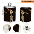 thumbnail image 5 of Yayeee 2 Pack Qtip Holder Bathroom Cotton Swab Canister with Lid Clear Dispenser Set, Skeleton Stripes, 5 of 6