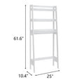 thumbnail image 6 of ZENSTYLE Over The Toilet Storage Rack 3-Tier Organizer Shelf Bathroom Space Saver White, 6 of 11
