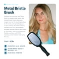 thumbnail image 3 of Gimme Beauty Metal Bristle Brush - Stainless Steel Bristles for Healthy Shine - Designed to Detangle Hair Types - Supports Scalp Care - Hair Brush with Comfy Handle, 3 of 7