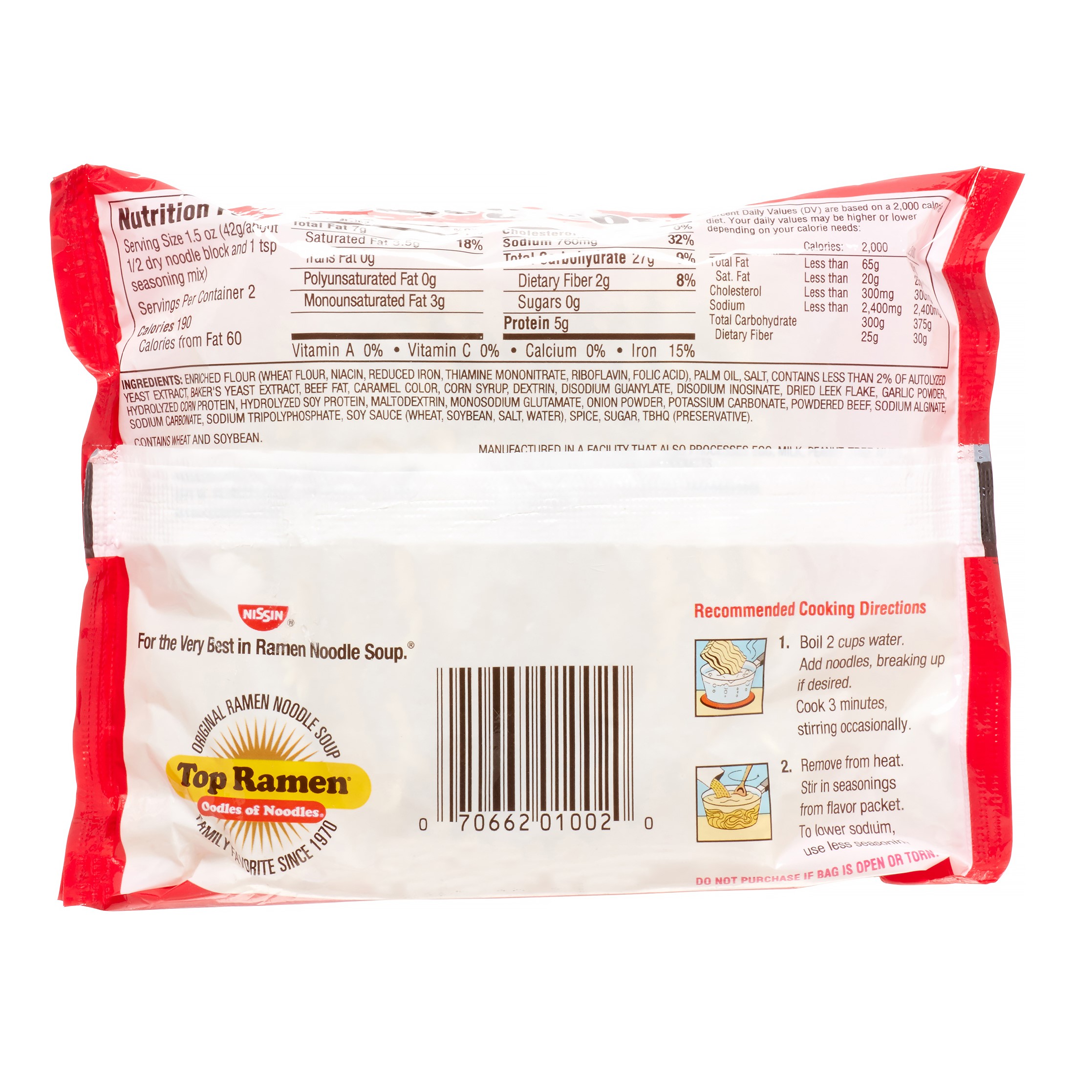 Nissin Top Ramen Beef Flavor Ramen Noodle Soup 3 Oz 12 Count Walmart Com Walmart Com