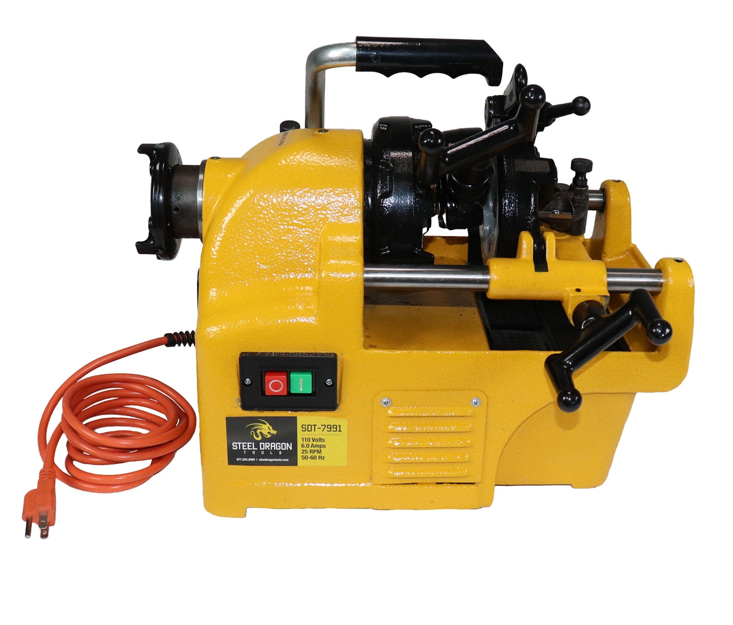 Steel Dragon Tools® 7991 1/2" 1" Pipe Threader Threading Machine and Die Head