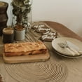 thumbnail image 3 of Round Braided Placemats Set of 8 Place mats for Dining Tables Woven Heat Resistant Table Mats 15 inch for Fall (E Brown, 8pcs), 3 of 6
