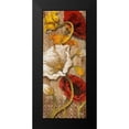 thumbnail image 2 of Medley, Elizabeth 12x24 Black Modern Framed Museum Art Print Titled - Joyful Poppies I, 2 of 5