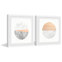 Marble Finish Diptych, Art Prints, 48.00" x 1.50"