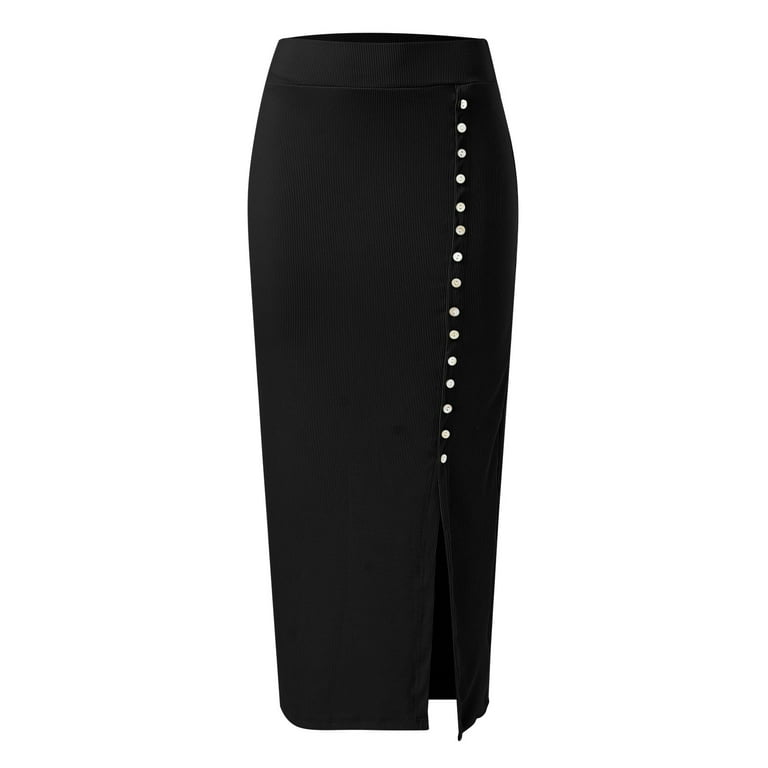 ZHAGHMIN Elastic Waist Skirts for Women Linen Midi Length ZHAGHMIN Elastic Waist Skirts for Women Linen Midi Length