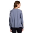 thumbnail image 2 of RBX Active Women's Ultra Lightweight Cotton Blend French Terry Crewneck Pullover with Crochet Trim, 2 of 5