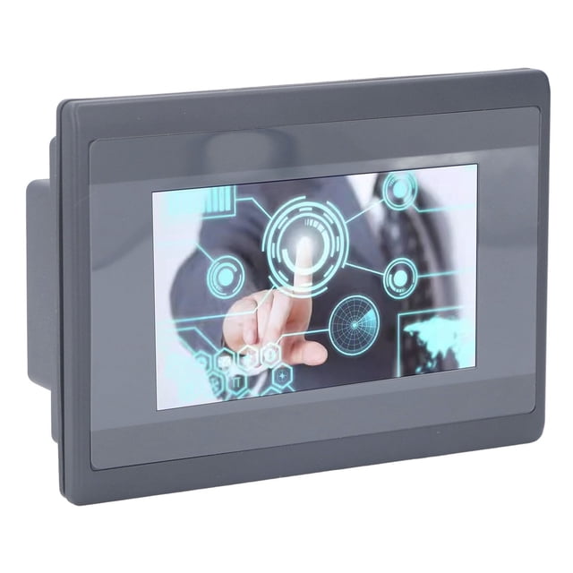 PLC HMI All in One, DC24V 38.4KB Download Speed PLC Touch Screen All in One with Fixing Accessories for Intelligent Controller