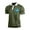 Army Green, variant on Yiaimeir Men's Three Button Printed Lapel Short Sleeve T-Shirt Top Streetwear,Size M-3XL