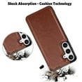 thumbnail image 6 of Samsung Galaxy S24 Plus Case, Galaxy S24 Plus Wallet Case, Takfox Shockproof PU Leather Case Card Pockets Slots Cash ID Credit Card Flip Phone Cases Cover Kickstand Magnetic Hard Cases,Brown, 6 of 10