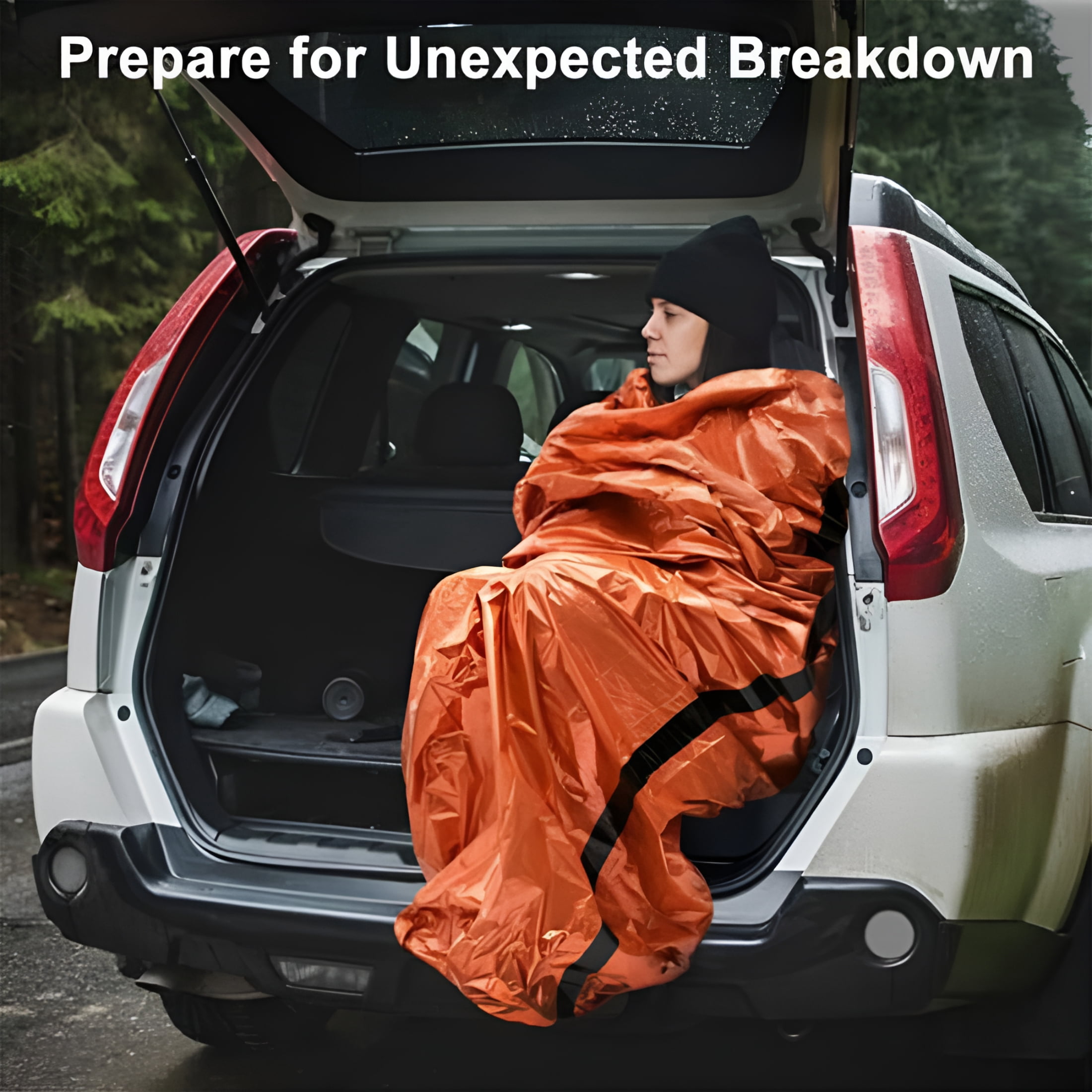 XIBUFE 2026 New Emergency Sleeping Bag, Waterproof Emergency Sleeping Bags for Survival, 84X36In Sleeping Bag, Pocket Size Survival Blanket, 3/4/5 Pcs Thermal Bivy Sack for Outdoor Camping, Hiking