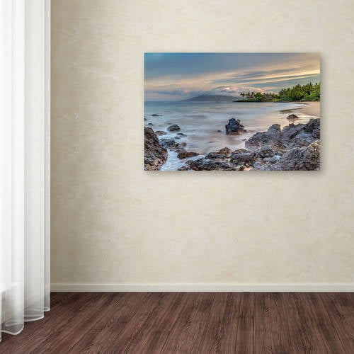 Trademark Fine Art 'Secret Beach Sunrise Maui' Canvas Art by Pierre Leclerc