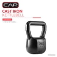 thumbnail image 2 of CAP Barbell Cast Iron Kettlebell, Home Gym Strength Training Weight, 50 LB, 2 of 8