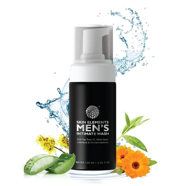 Skin Elements Men's Intimate Wash 120 ml - Limpieza suave - Elimina olores - pH equilibrado