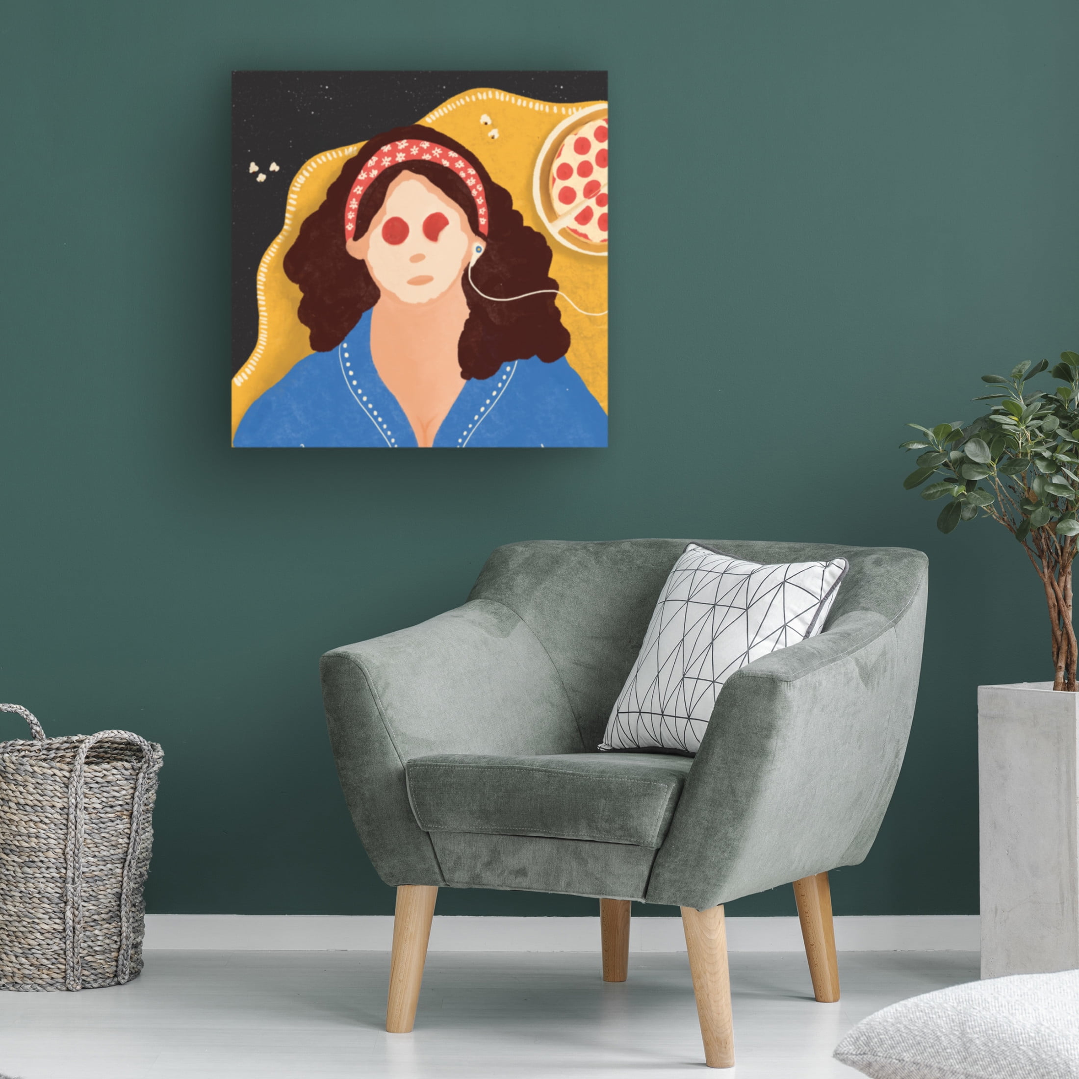Trademark Fine Art Shriya Bhattacharya Lazy Girl Canvas Wall Art