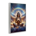 thumbnail image 3 of Stupell Industries Enlightened Angel with Tea Spiritual Painting Gray Framed Art Print Wall Art, 20 x 30, 3 of 8