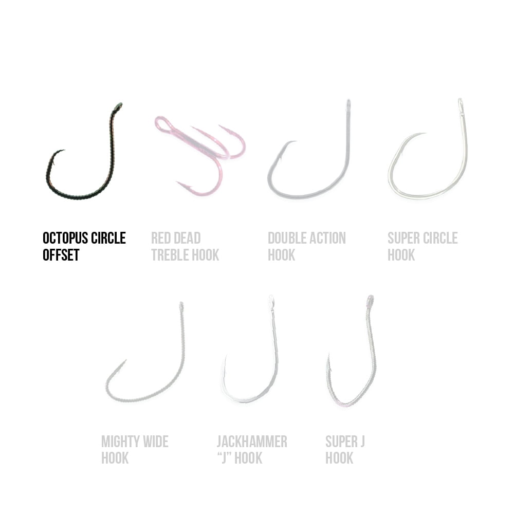 (2 pack) Team Catfish Octopus Circle offset Hook 6/0 circle hook
