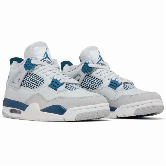 Ni - ke Ni - ke Air Jordan 4 Retro Military Blue 2024 Men’s 10 Sneakers FV5029-141 NEW