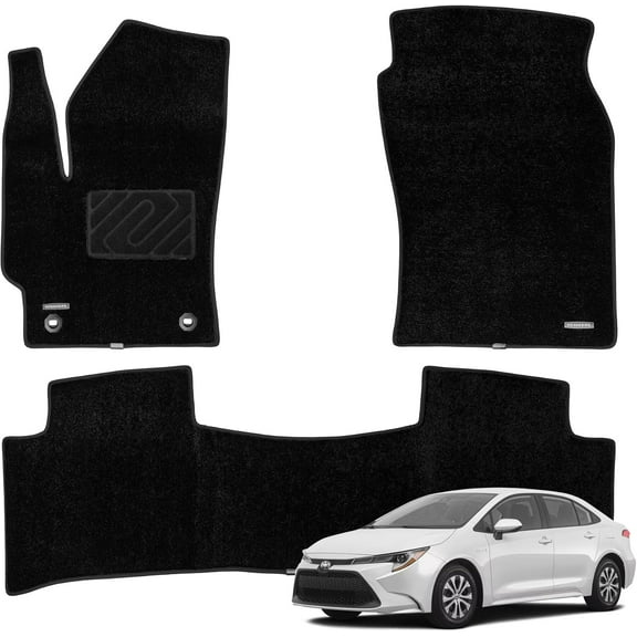 WENNEBIRD Superior Carpet Floor Mats for 2020-2025 Toyota Corolla, 0.5 inch Thickness Rugs - 3pc