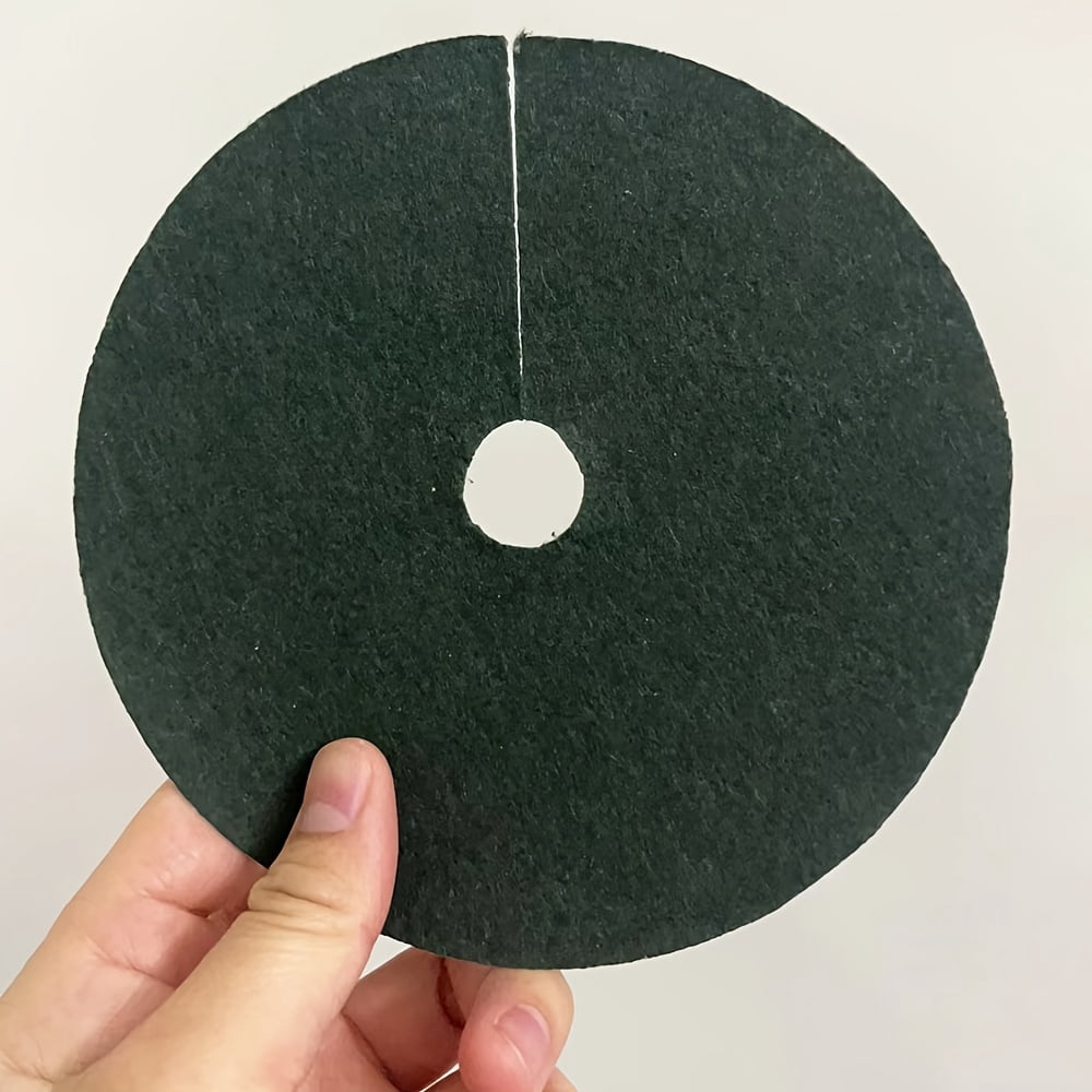 20pcs Non-Woven Tree Mulch Ring, Weed Barrier Mat to Inhibit Weed Growth & Landscape Control, Plant Root Protection, 9.8in
