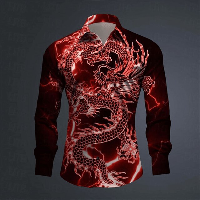 Camisa de hombre con solapa abotonada y patrón HD, material suave y cómodo, tops de calle para hombre para exteriores, talla grande, nuevo estilo 2024