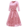 thumbnail image 3 of Eashery Womens Dresses Elegant Party Womens Dresses Midi Pink S, 3 of 3