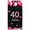 1A, variant on Pink Glitter Balloon Themed 40th Birthday Backdrop Banner with Crown Star Elements for Birthday Party Photography Props Decorations Happy Fabulous Celebration Decor Background Party Supplies