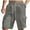 Dark Gray, variant on hotojiny Men Summer Cotton Linen Shorts Elastic Waist Drawstring Big and Tall Cargo Shorts with Pocket Casual Fashion Beach Short Pants