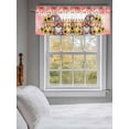thumbnail image 3 of Gnome Pumpkin Valances for Windows Fall Sunflower Fence Orange Leaf Rod Pocket Curtains Valance Short Window Treatment Drapes for Living Room, Bedroom Bathroom 56"&nbsp;W x 16" L, 3 of 5
