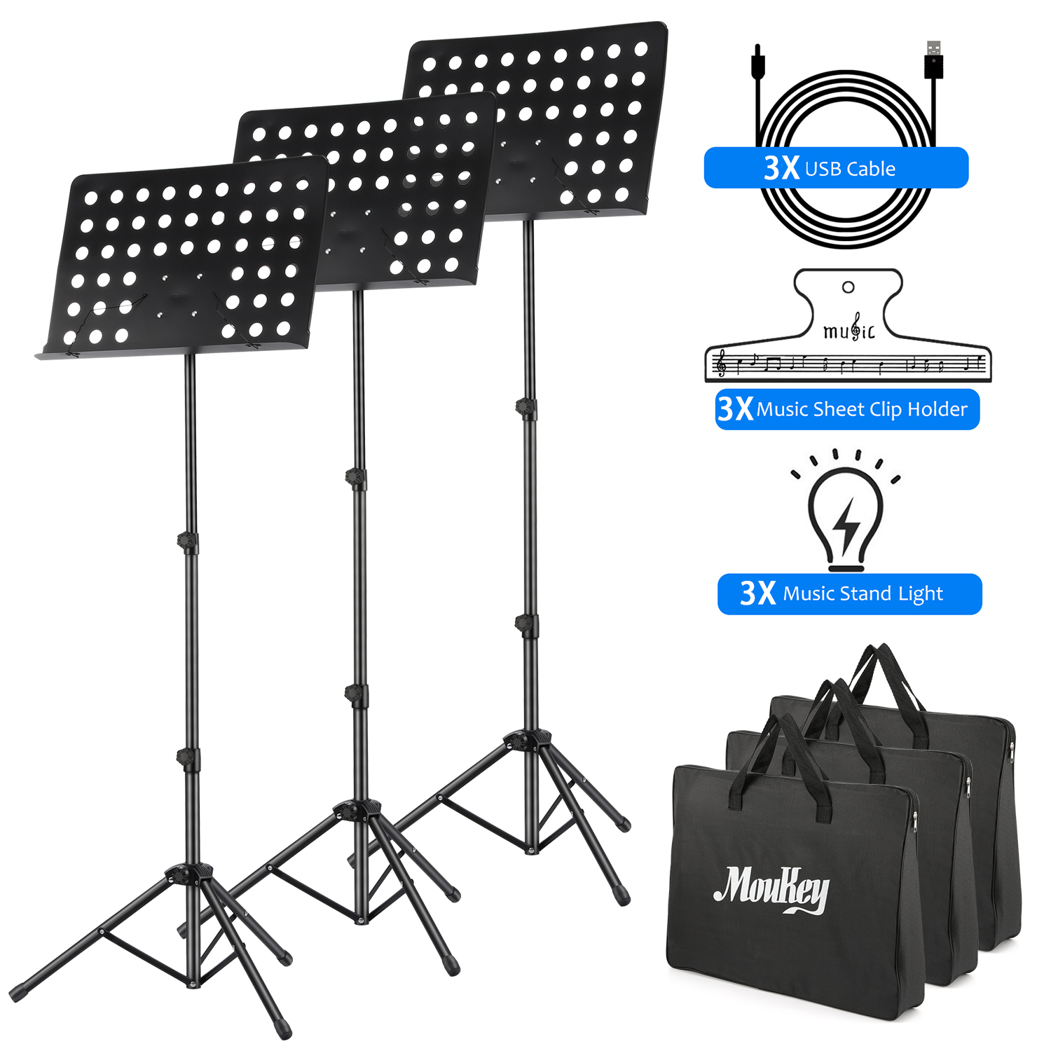 portable music stand with bag