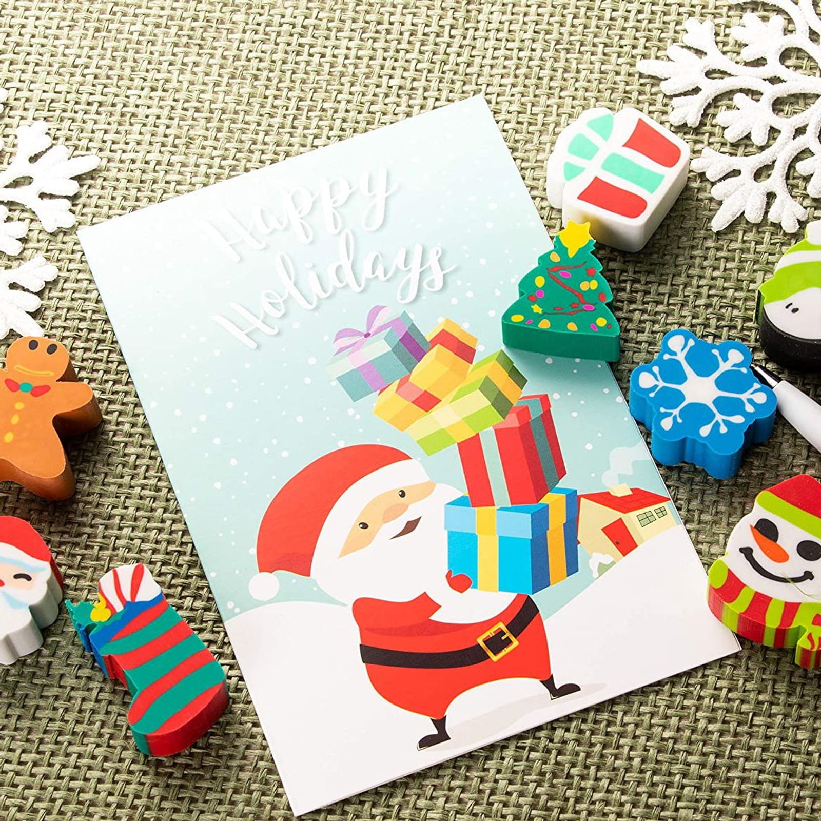 Pcs Christmas Mini Erasers for Kids Bulk Christmas Erasers