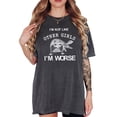 thumbnail image 2 of I'm Not Like Other Girls I'm Worse T-Shirt with Raccoon Graphic Pepper Shirt Adult Large, 2 of 5