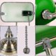 thumbnail image 5 of Lámpara de escritorio de banqueros de vidrio 2024 con accesorio enchufable con interruptor de cadena de tracción (verde), 5 of 5