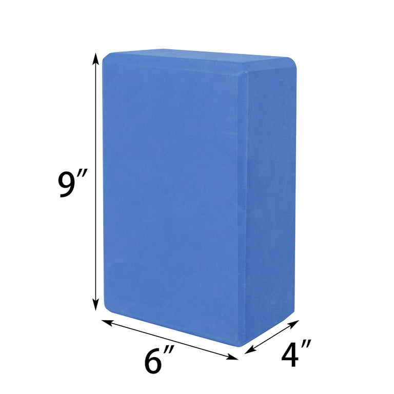 GOGO 24 Pack Yoga Blocks High Density EVA Foam Non-Slip Surface 4 x 6 x 9  (12 Black & 12 Purple) 