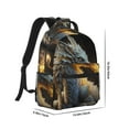 thumbnail image 2 of Yiaed Golden White Fire Dragon Print School Backpack College Backpack Daypacks for Students High School Spacious and Durable Daypack for Work and Travel-One Size, 2 of 6