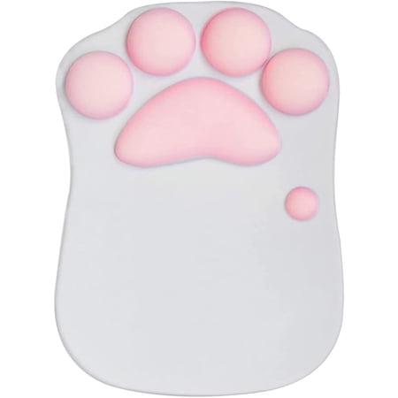 Cat Mouse Pad with Wrist Support, Portable Ergonomic Anti-Slip Gaming Mouse Mat Cartoon Cute Cats Soft Silicone Gel Rests Wrist Cushion Rest Micemat Comfort Mousepats (10.6×8.0)