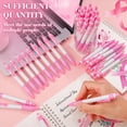 thumbnail image 4 of 200 BolíGrafos con Cinta Rosa una Granel, BolíGrafos RetráCtiles de para Suministros de Oficina, Regalo para Mujeres y NiñAs, 4 of 7