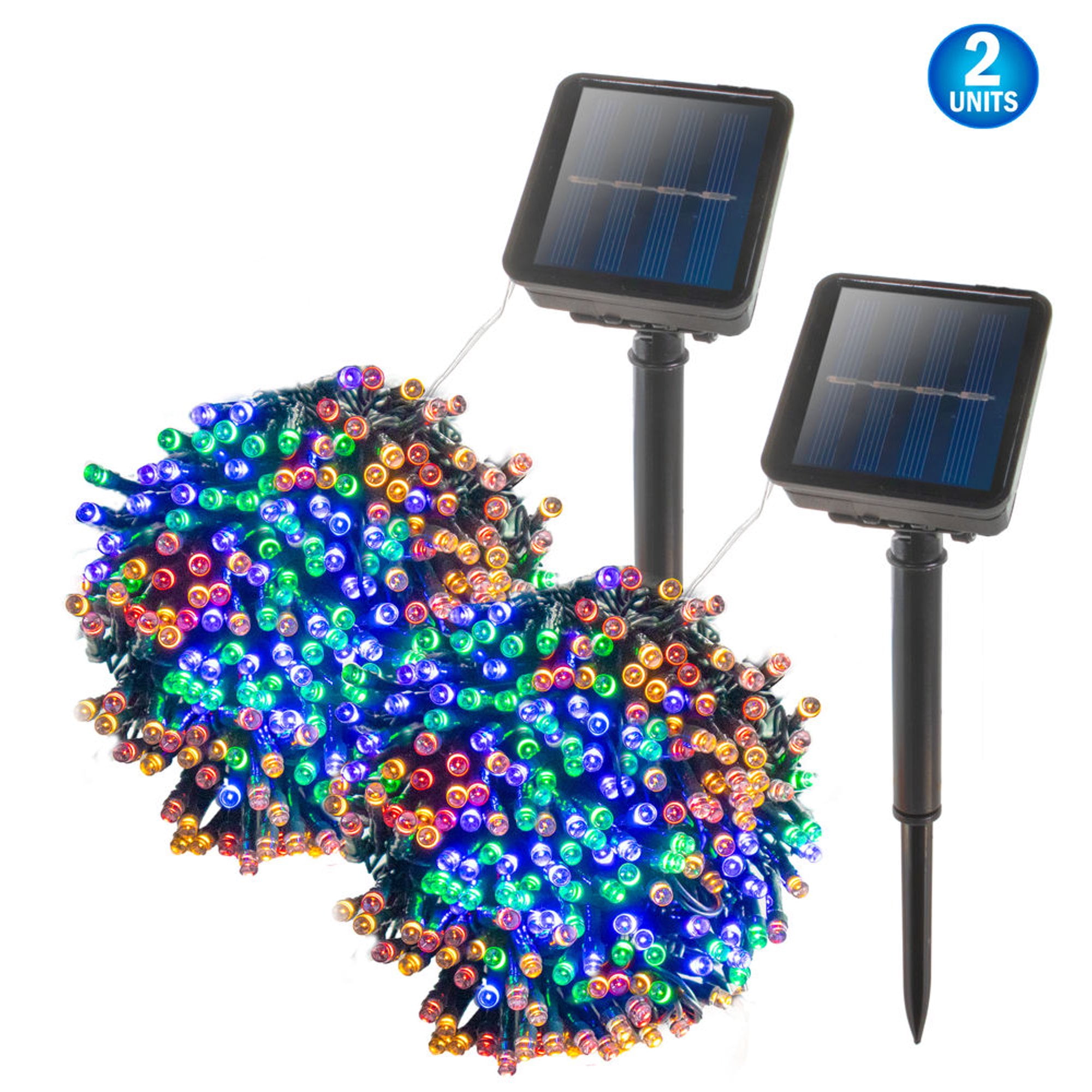Details about   Solar Christmas String Multicolor RGB Lights Outdoor 72ft 200 LED 8 Modes Fairy 