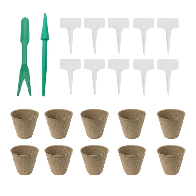Paquete De 20 Macetas De De Plantación De Plántulas Para Flores De Invernadero kusrkot Tazas de vivero